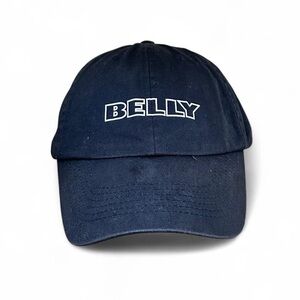 Men’s vintage 1990s hip hop urban movie Black cotton cap with "BELLY" logo